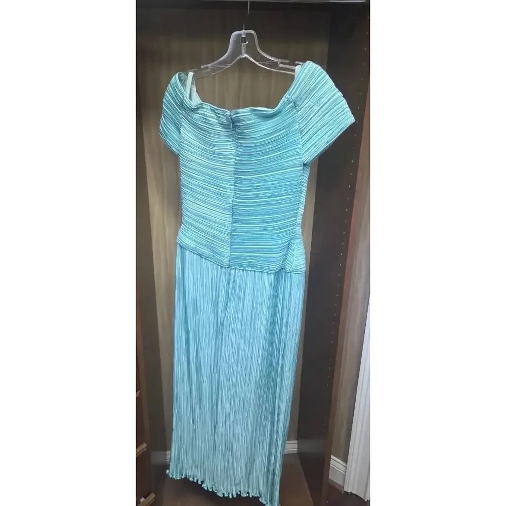 Lillie Rubin George F. Couture New York Pleated Formal Dress - Size 8 - Picture 2 of 14